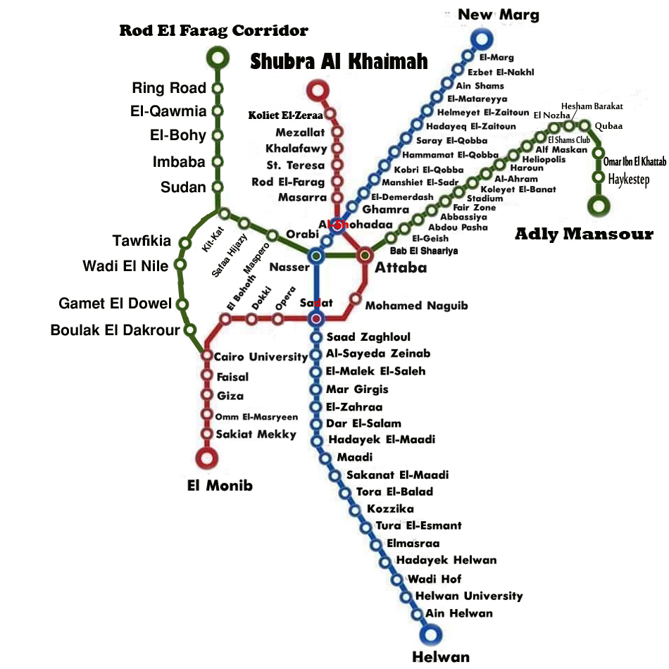 Cairo Metro Maps